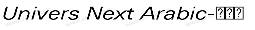 Univers Next Arabic字体转换